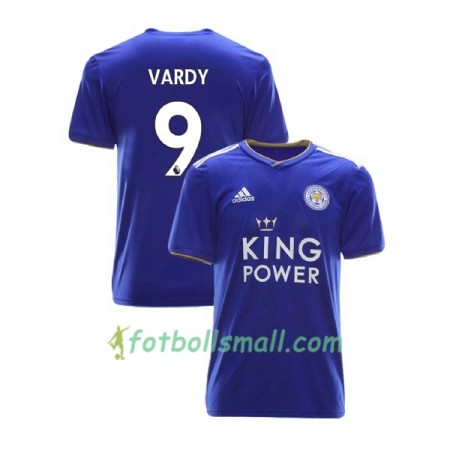Leicester City Fotbollströjor Jamie Vardy 9 Hemma tröja 2018/19 Kortärmad
